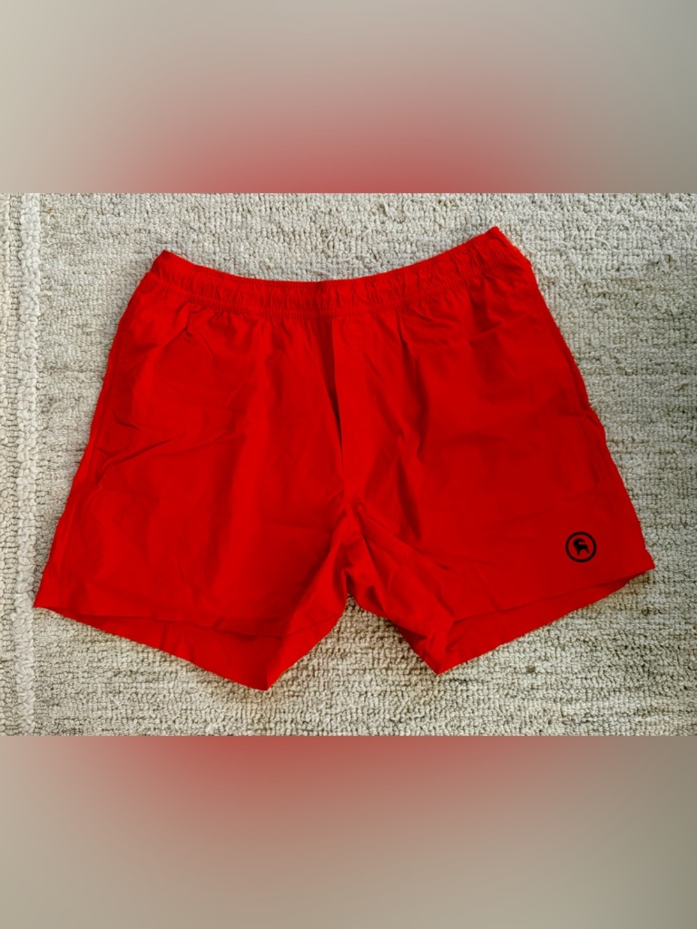 Men’s Backcountry Size Large Lined Orange Nylon Shorts